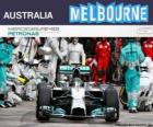 Nico Rosberg γιορτάζει τη νίκη του στο της αυστραλιανό Grand Prix το 2014